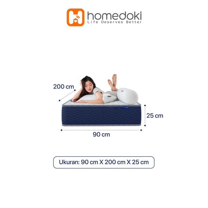 Gambar Homedoki LITE25CM Series / Kasur Pegas Springbed Tebal 25cm / Kasur Lantai / Empuk Matras Anti Lembab - 90×200 x25cm dari Homedoki Store undefined Tokopedia
