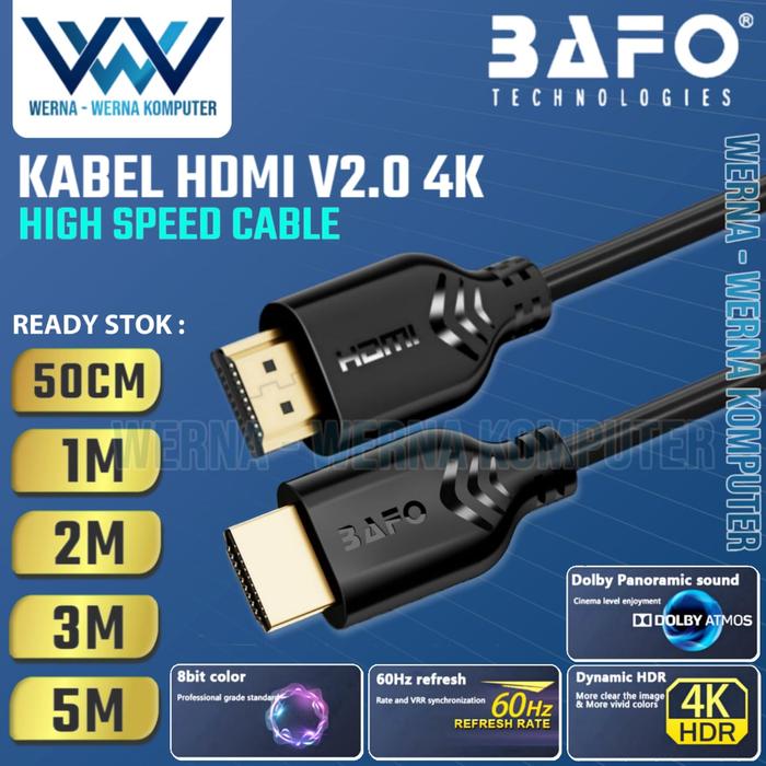 Kabel HDMI Male to Male Meter BAFO METER