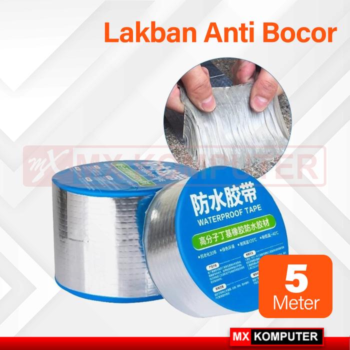 Gambar Lakban Anti Bocor Aluminum Foil Tape Waterproof Lem Perekat Anti Air - 5 Meter dari MXKomputer_NEW undefined Tokopedia