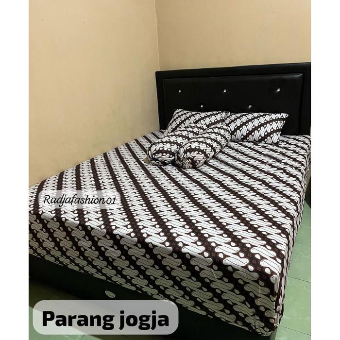 Gambar SPREI MOTIF BATIK JUMPUTAN TINGGI 30 CM 200/180/160/120x200 - Parang 1, 160x200 t30 dari TOKO KARYA LOGAM undefined Tokopedia