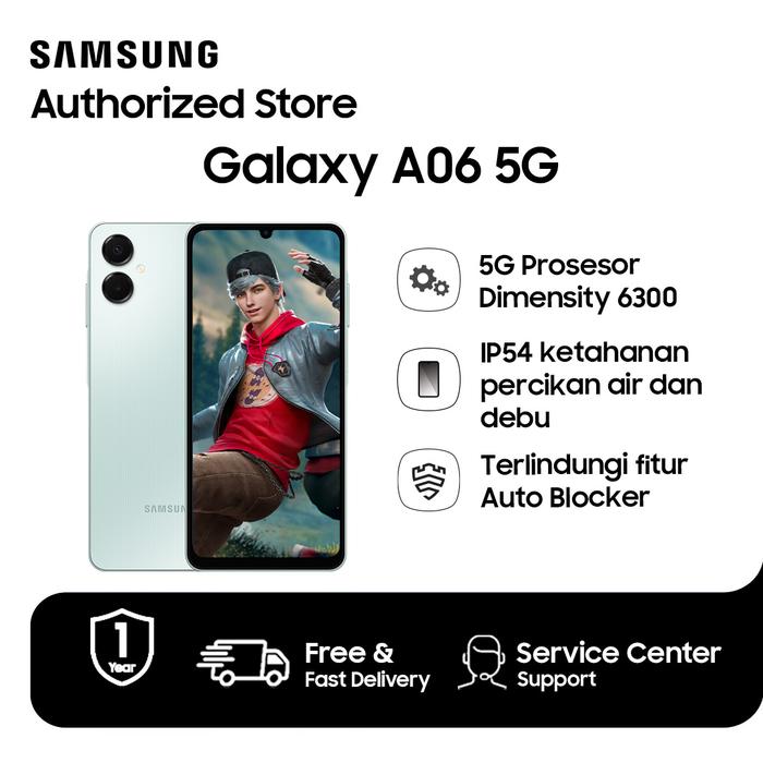 Gambar Samsung Galaxy A06 5G 6/128GB - Light Green dari Bumilindo - Samsung Authorized undefined Tokopedia