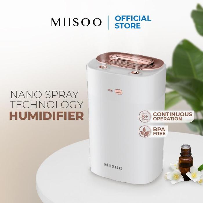 Gambar Gerai Fortune. Miisoo Humidifier Udara Nano Spray Technology Diffuser 1,3 Liter Aroma Therapi Diffuser essential Oil - White dari Geraii Fortune undefined Tokopedia