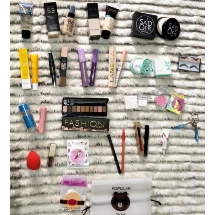 Gambar Set Paket Make Up Korea Bebas Pilih Sesuai Kebutuhan Kosmetik Alat Kecantikan Wajah Wanita p Lengkap Terlaris - 15in1 dari Huseina B undefined Tokopedia