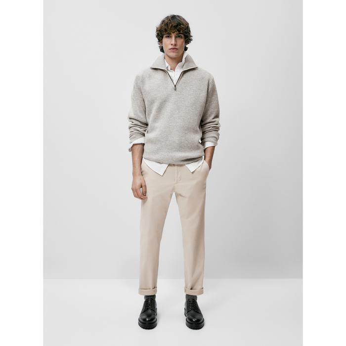 Slim Fit Chinos Massimo Dutti Jual Authentic Massimo Dutti Slim-fit Brushed  Cotton Chinos For
