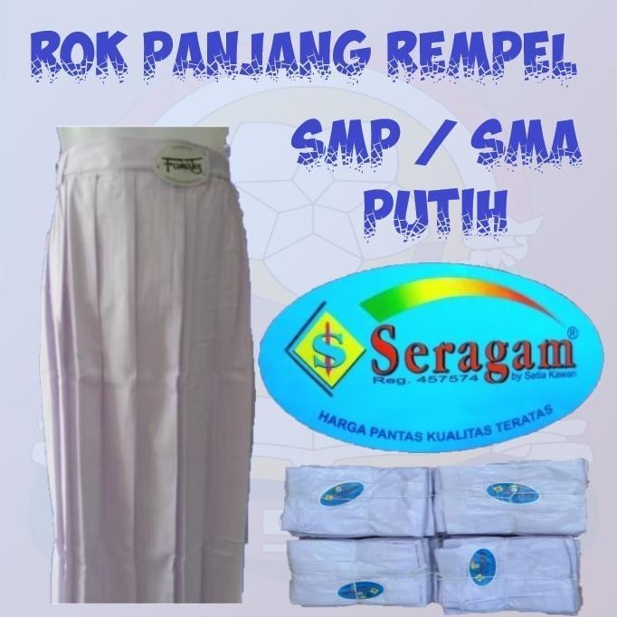 Gambar Terlaris Rok Sekolah Panjang Rempel SMP SMA MERK BULLOVA DAN SERAGAM - Putih, S dari abishop68 undefined Tokopedia