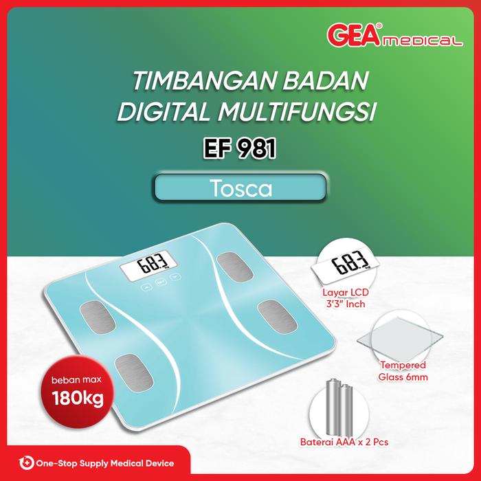 Gambar GEA Timbangan Digital Body Fat EF 981 - Tosca dari My Health by GEA Medical undefined Tokopedia