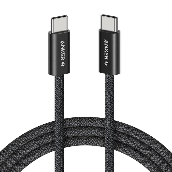 Gambar ANKER A8060 - ZOLO USB-C to USB-C Cable Fast Charging 240W Braided - 1.5m - Black dari Dinna Uniqueee Store undefined Tokopedia
