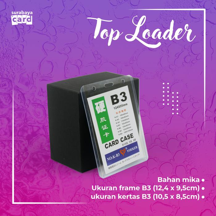 Gambar Toploader Photocard Plastik Idcard Foto Card NameTage B1 B2 B3 B4 - B3(12,4x9,5) dari Surabaya card undefined Tokopedia