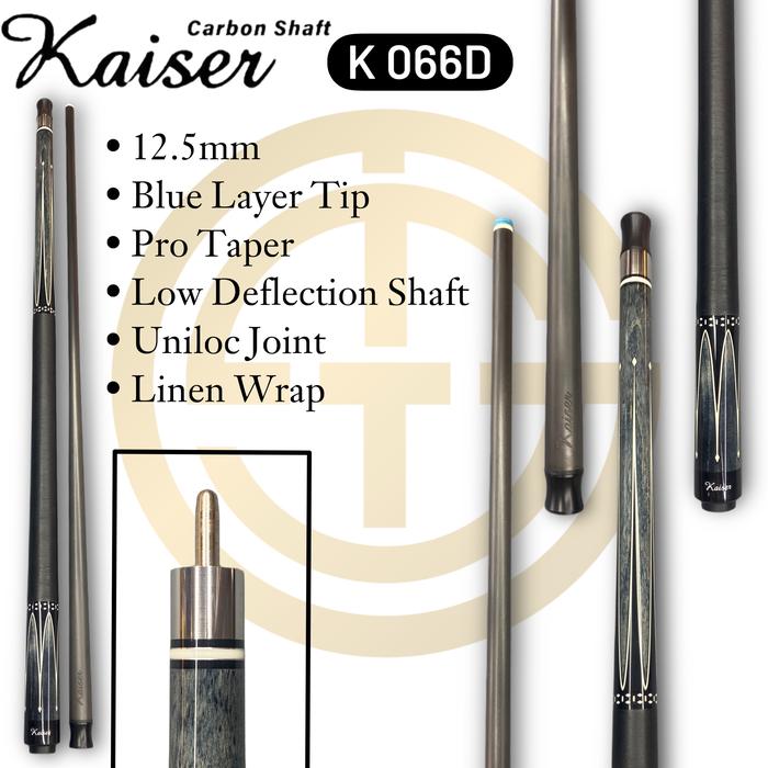 Gambar Kaiser Carbon Shaft 066D Stick Play Billiard 12.5mm Blue Layer Tip Pro Taper Low Deflection Shaft Uniloc Joint Linen Wrap Kualitas Terbaik dari IGISTORNID BILLIARD undefined Tokopedia