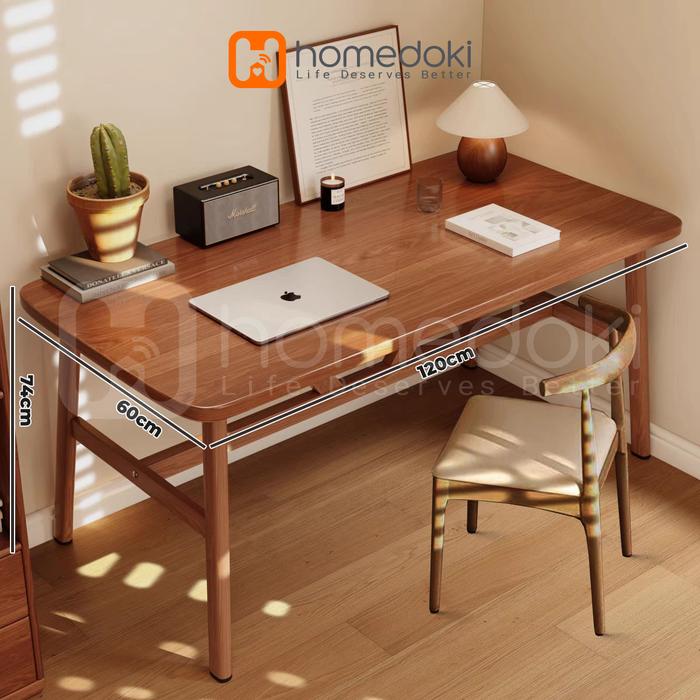 Gambar Homedoki Meja Makan/Meja Makan Minimalis/Meja Makan Murah/Meja Makan Putih - Cokelat dari Homedoki Store undefined Tokopedia