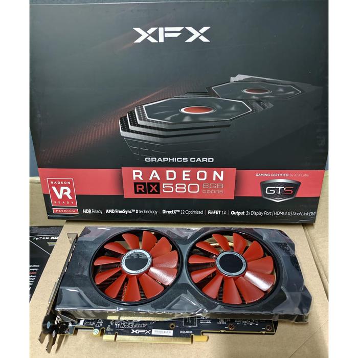Kartu Grafis Xfx Rx 580 8gb Gddr5 Jual VGA AMD XFX Radeon RX 580