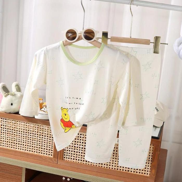 Gambar illj Baju Tidur Tencel Anak / Piyama Anak/Pajamas Tencel / Setelan Lengan Panjang Premium Anak Laki Laki Perempuan Import / Setelan Piyama Anak Import / Baju Tidur Anak - Winnie the pooh, 80(6-12bln) dari lljkmnh undefined Tokopedia