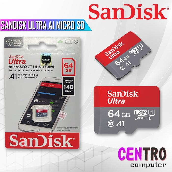 Jual SanDisk Ultra MicroSD 64GB A1 microSDHC UHS-I micro sd No