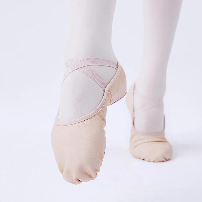 Women Leather Ballet Shoes Ballet Dance Slippers Kids Girls Split Sole  Leather Shoes For Dancing beige, 44 di Miminkemeja548 Tokopedia