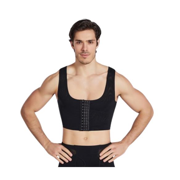 Gambar Korset Perata Dada Pria Premium Chest Binder Men Breast Binder KL003 - Hitam, M dari Eve Maternity Store Kota Administrasi Jakarta Barat Tokopedia