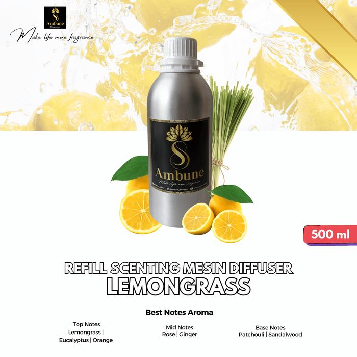 Gambar Refill Scenting Mesin Diffuser 500 ml Ambune - Lemon Grass, Plastik dari DMSresmi undefined Tokopedia