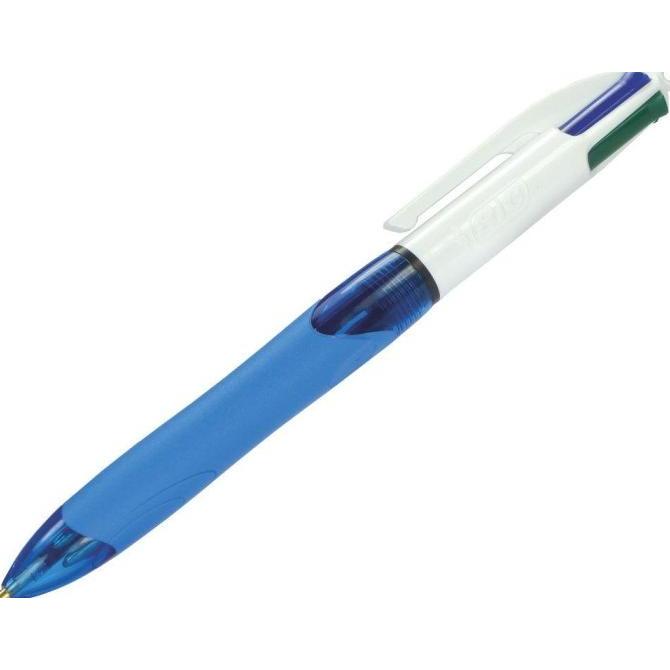 Gambar Bic Grip 1.0 mm 4 Color Ballpoint Pen - Blue dari sisimarket id undefined Tokopedia