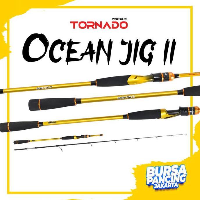 Gambar MURAH Best Pick - TORNADO Joran OCEAN JIG II 180cm 602 Pe 1-3 & 2-4 Bahan Carbon Solid Joran Jigging Murah Berkualitas - 602 Pe 1-3 dari Plus Strike PRO undefined Tokopedia