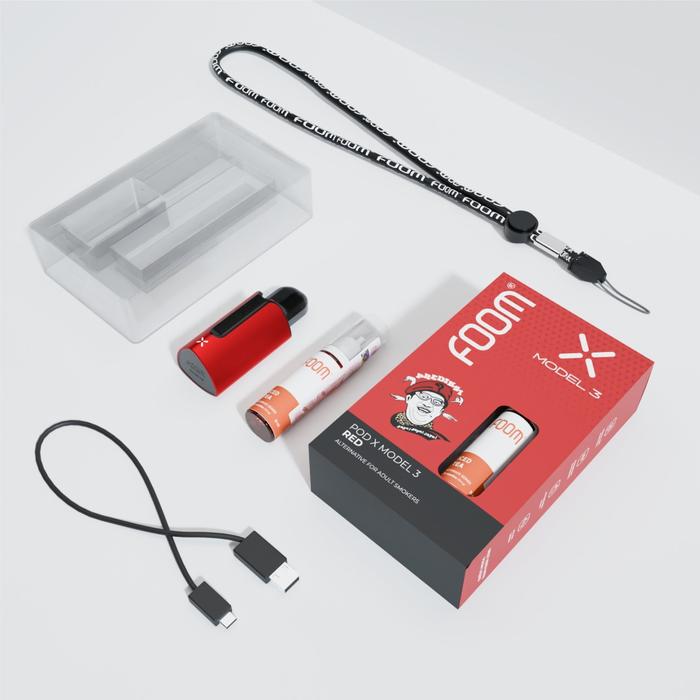 Jual FOOM POD X MODEL 3 BUNDLING LIQUID 15ML - RED ICED TEA - Kab ...