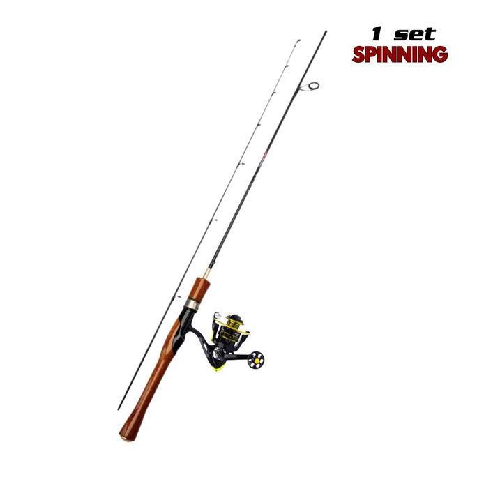 Gambar MURAH 1 Set Paket Joran Pancing Lure Spinning Power Action Ultralight Fishing Reel Pancing Spinning Rod Bamboo Casting Ikan Gabus - Spinning Rod, 150 dari Plus Strike PRO undefined Tokopedia