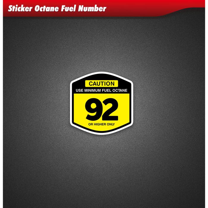 Gambar Sticker Fuel Octane Number - Octane 92 dari Concept Design_NEW undefined Tokopedia