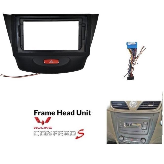 Gambar ((TOP QUALITY)) FRAME HEAD UNIT ANDROID 7 INCH / 9 INCH / 10 INCH WULING CONFERO HONGGUANG S1 2013 - 9" Doft+Soket dari LAVA AUTOMOTIV undefined Tokopedia