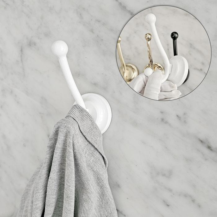 Gambar Gantungan baju dinding Cantola Handuk Belakang Pintu Capstock Kapstok Towel Hook - Putih (white) dari Woodstock Decor undefined Tokopedia