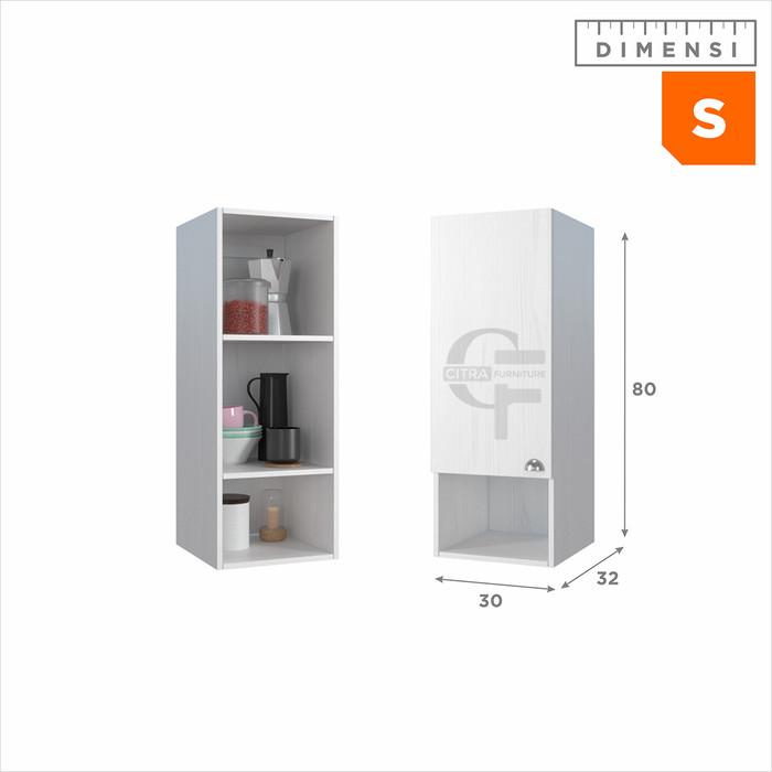 Gambar SHUMO Kitchen Set Minimalis Modern | Kitchenset Lemari Dapur Gantung - S, TANPA RAKIT dari Citra furniture undefined Tokopedia