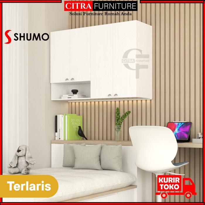 Gambar SHUMO Lemari Baju Pakaian Gantung Serba Guna Minimalis | Rak Kabinet Dinding - L+XL, DIRAKIT dari Citra furniture undefined Tokopedia