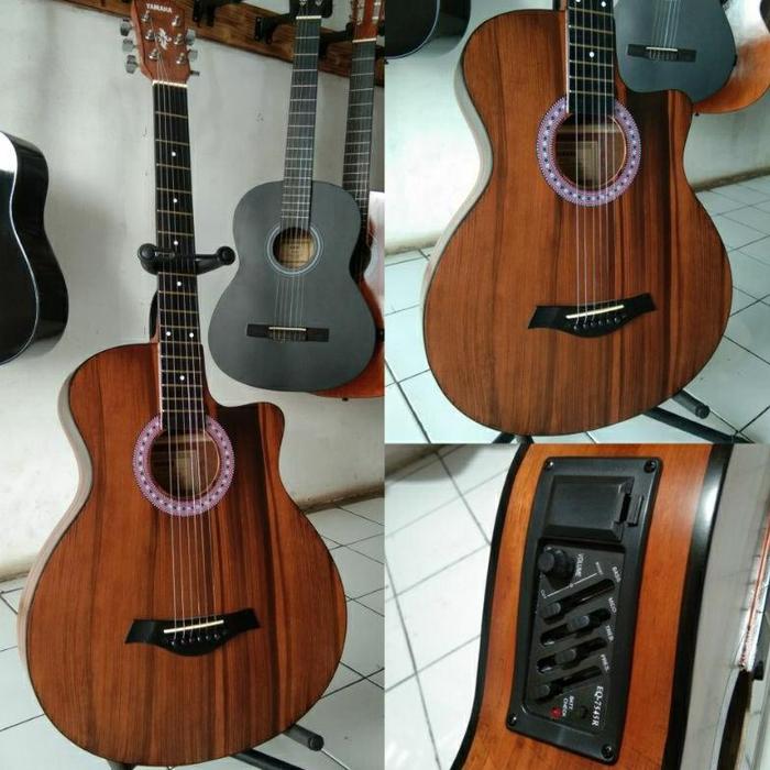 Gambar akse gitar yamaha akustik elektrik digital terbaru berkualitas terbaik - coklat eq-7545r, hanya gitar dari aksesoriskph1 undefined Tokopedia