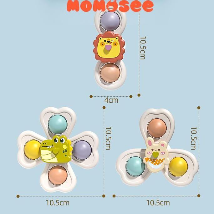 Gambar Momosee Mainan Fidget Spinner Tempel Mainan Anak Spinner Putar Pop it Mainan Sensor Motorik Bayi WJ1931 - Spinner 3Pcs dari ONE MALL 88 undefined Tokopedia