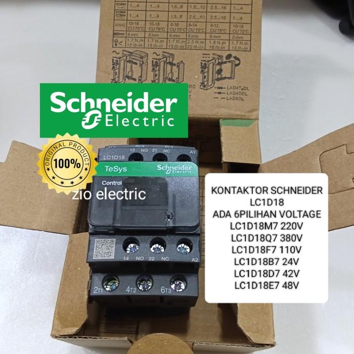 Gambar contactor schneider lc1d 18q7 380vac 3p 32a kontaktor lc1d 18q7 380vac 3p dari zioelectric undefined Tokopedia