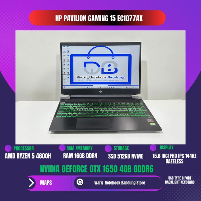 Gaming Laptop Intel I5 9300h Vs Ryzen 4600h 2021 New HP Pavilion