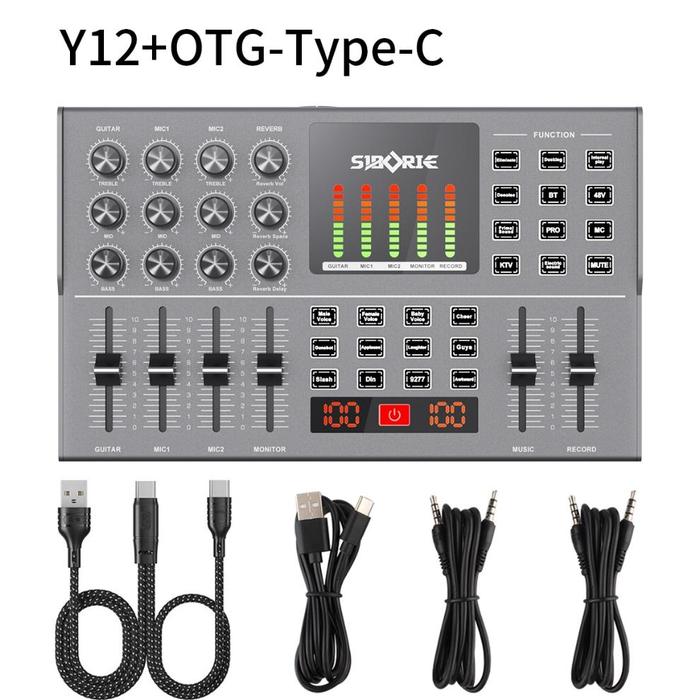 Gambar Siborie OTG Digital live soundcard Y12 dilengkapi dengan kabel OTG Original garansi termurah - Y12+OTG-typeC dari Elara-Envy undefined Tokopedia