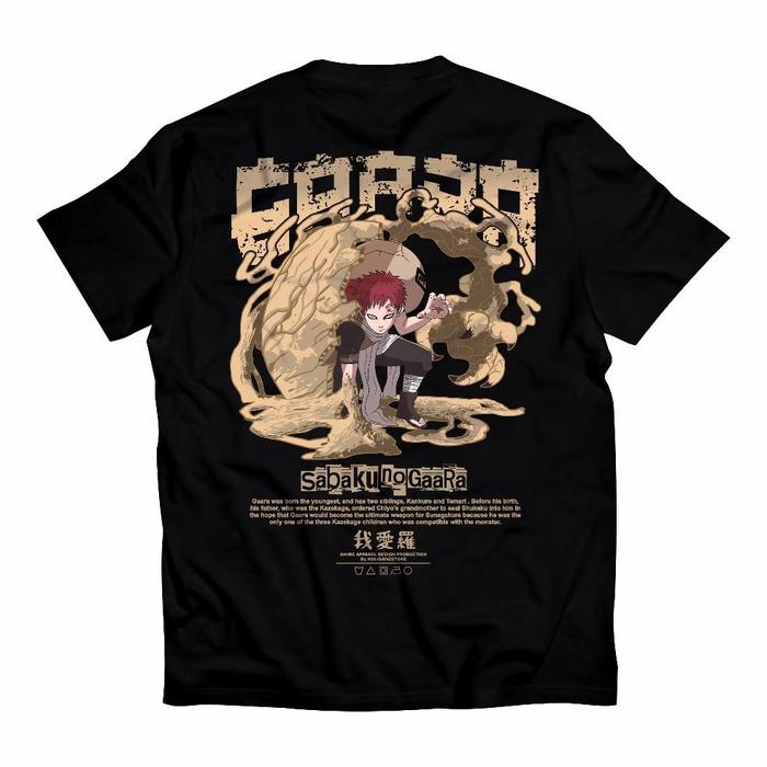 Jual Ready Kaos Sabaku No Gaara 0068 Kaos Anime Tshirt Jepang