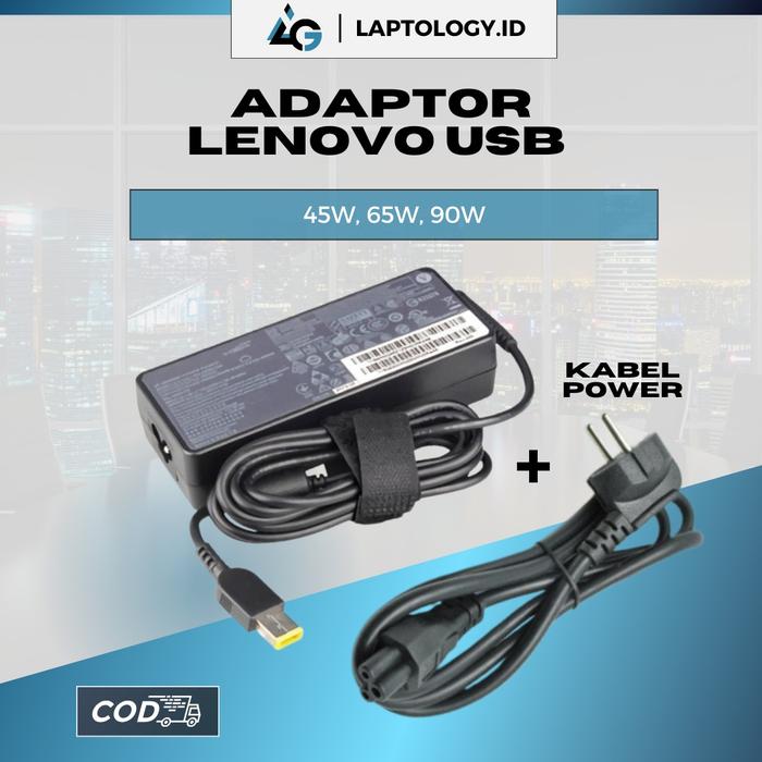 Gambar (COD) Adaptor Charger Lenovo Thinkpad X270 X260 X250 X240/ B40-80 B50 B50-30 B50-45 B50-70 B50-80 45w 65w 90w PIN USB Termurah - KABEL POWER dari Laptology Indonesia undefined Tokopedia