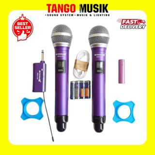 Gambar MIC WIRELESS BEYER MIC DSC2 HD 2 HANDLE ORIGINAL / MIC WIRELESS KARAOKE PIDATO ACARA CERAMAH / MIC KARAOKE TANPA KABEL / Microphone Wireless ALVEY LV-550 Mic Wireless 2 Mic Bisa Ganti Frekuensi Anti Feedback / Mic Wireless Shure ULX9/ULX 9 2 Mic Handle dari TANGOMUSIK JAKARTA undefined Tokopedia
