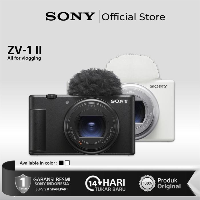 SONY ZV1 II SONY ZV-1 II SONY ZV M2 Digital Compact Camera 4K Video  Putih, W/VPT2BT