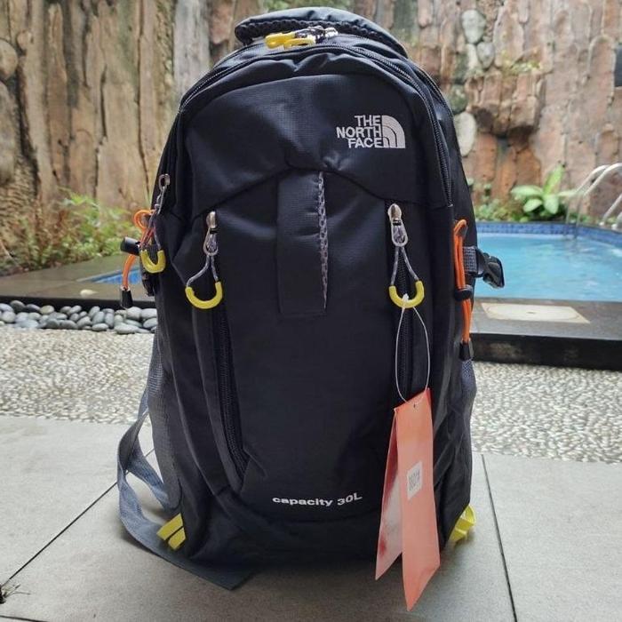 Gambar Tas Ransel Gunung The North Face 25/30 Liter Semi Carrier Terbaru - tnf 30L hitam, Pake RC dari IDJENSHOP undefined Tokopedia
