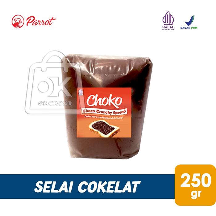 Gambar Selai Choco Crunchy CHOKO / Olesan Coklat Crunchy 250gr (Repack) dari masterbahankue undefined Tokopedia