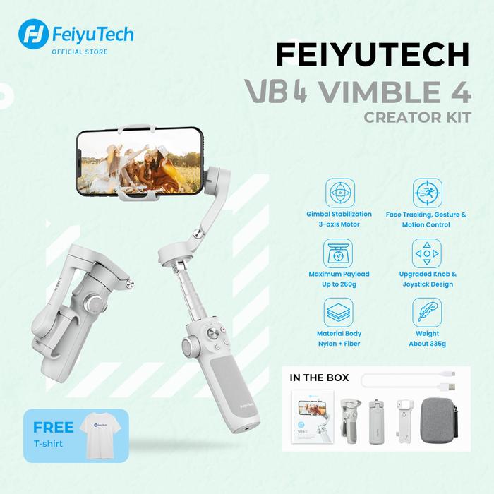Gambar Feiyu Vimble 4 3-Axis Handheld Gimbal Stabilizer for Smartphone - Creator Kit - Creator Kit dari Feiyutech Indonesia undefined Tokopedia