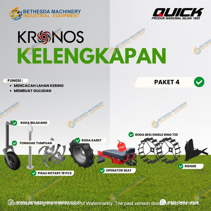 Gambar Traktor Quick Kronos Kubota engine Lengkap - PAKET 4 dari Engineering Machine undefined Tokopedia