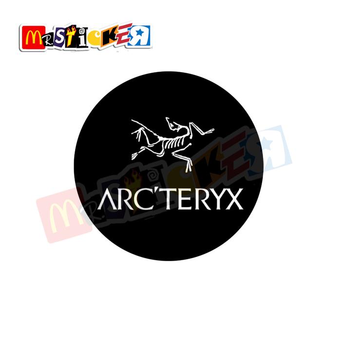 Jual sticker Arcteryx Climbing Academy logo rounded stiker outdoor