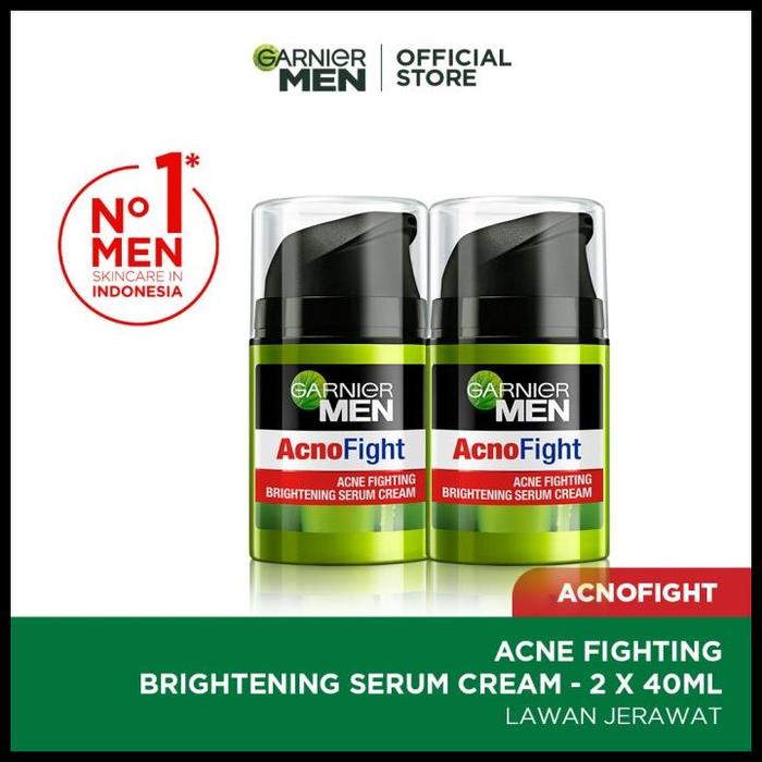 Gambar Terlaris Garnier Men Acno Fight Brightening Serum Cream 40Ml Twinpack Good Quality - Twinpack dari Gencanayoo undefined Tokopedia