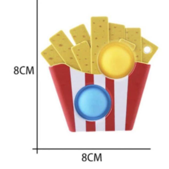 Gambar NEW SIMPLE DIMPLE DIMPEL KARAKTER MAINAN ANAK FIDGET TOYS POP IT TIKTOK - French Fries dari siiite undefined Tokopedia