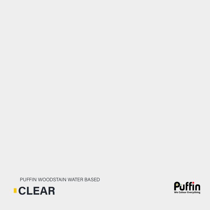 Gambar Woodstain waterbased Puffin Cat Kayu finishing politur warna - Clear, 1L dari Puffin Paint undefined Tokopedia