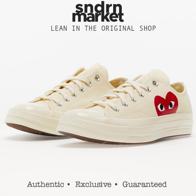 Gambar Converse X Cdg Comme Des Garcons 70S Low White One Heart - 36.5 dari Havana Collections undefined Tokopedia