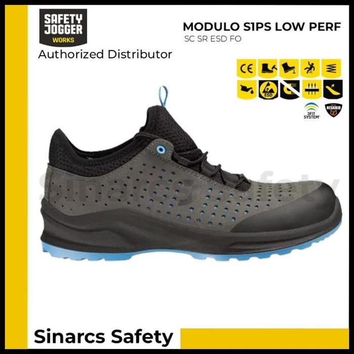 Gambar Terlaris Sepatu Safety Jogger MODULO S1PS Low Perf - Grey/ Abu-Abu Best Seller - Size 40 dari QANAJO sTORE undefined Tokopedia