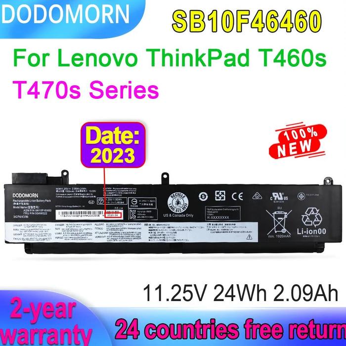 Gambar READYSTOK DODOMORN NEW 00HW024 01AV405 01AV406 00HW025 SB10J79002 BATTERY FOR LENOVO THINKPAD T460S T470S SERIES WITH TRACKING NUMBER - Version 2 dari Fathakore undefined Tokopedia