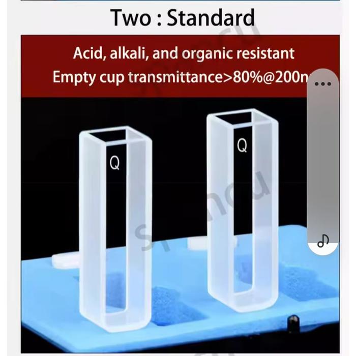 Gambar Kuvet Kuarsa / Quartz Cuvettes With Lids 10 mm Cell Cuvette / 1 piece - Standar Resist dari Kim Yong Shop undefined Tokopedia